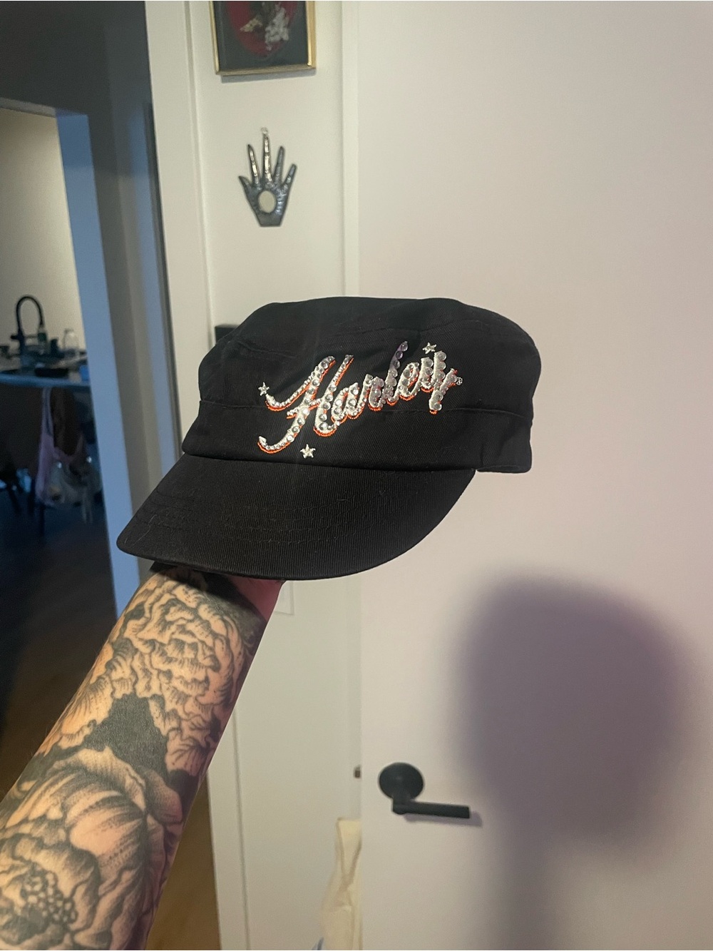 Harley Rhinestone Hat